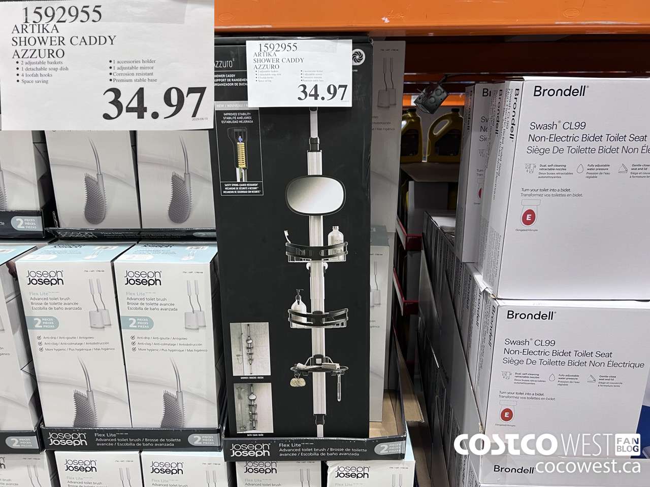 1592955 ARTIKA SHOWER CADDY AZZURO $34.97