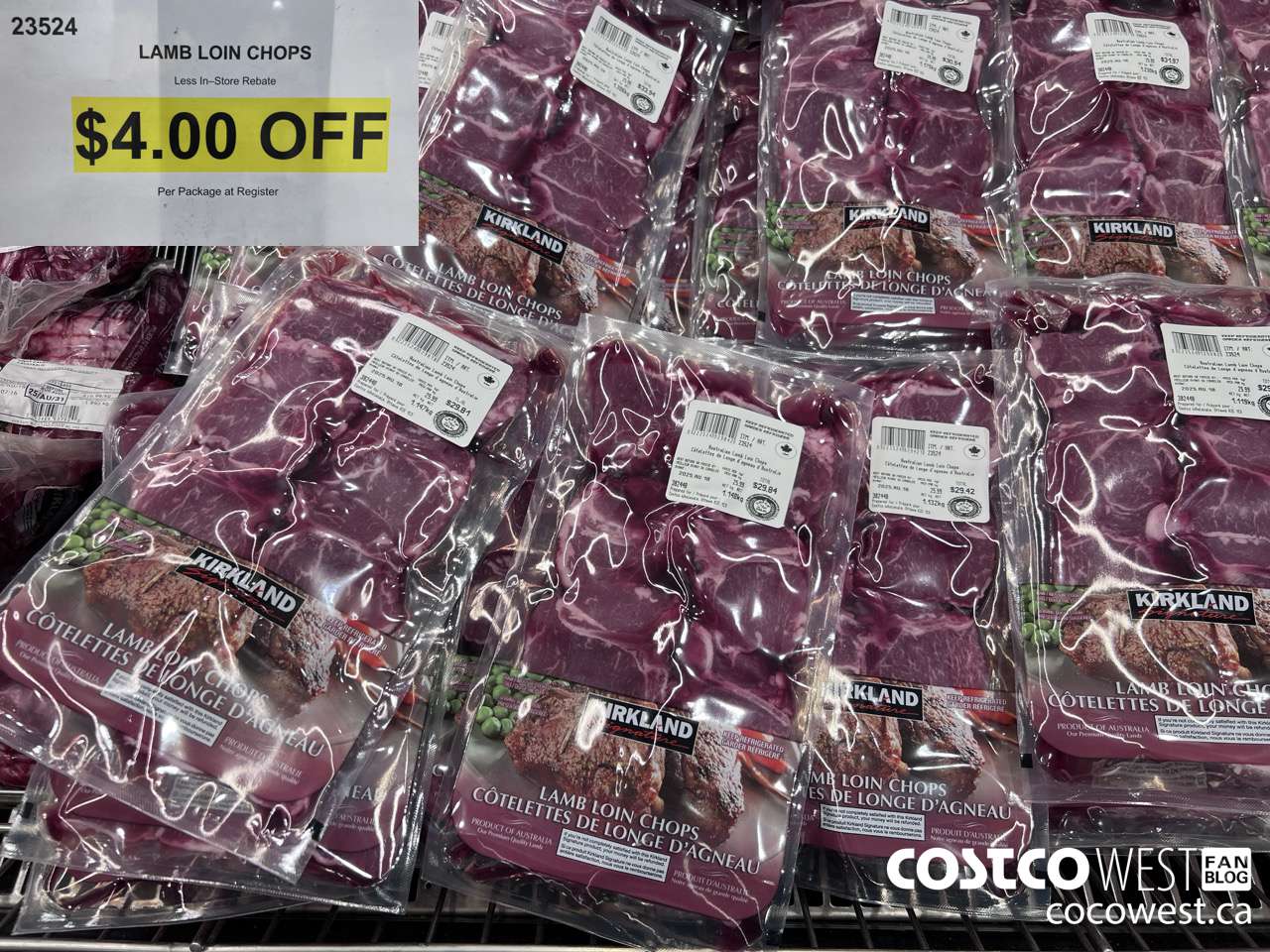 23524 AUSTRALIAN LAMB LOIN CHOPS ($4.00 INSTANT SAVINGS)