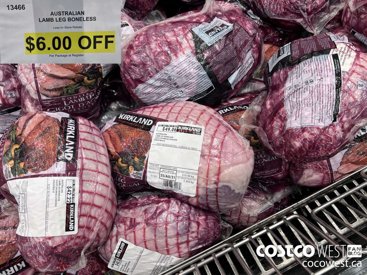 13466 AUSTRALIAN LEG BONELESS ($6.00 INSTANT SAVINGS)