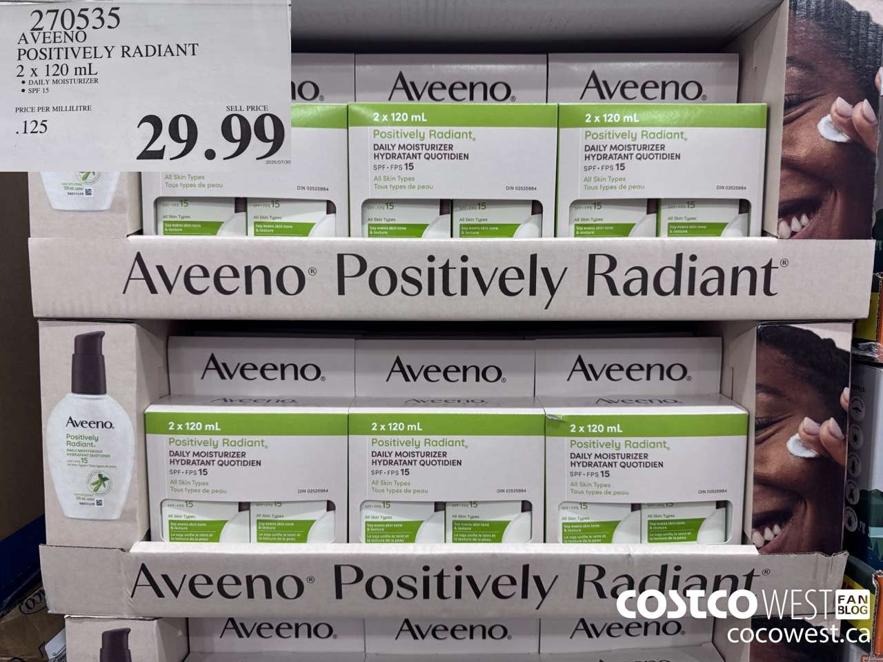 270535 AVEENO POSITIVELY RADIANT 2 X 120ML $29.99