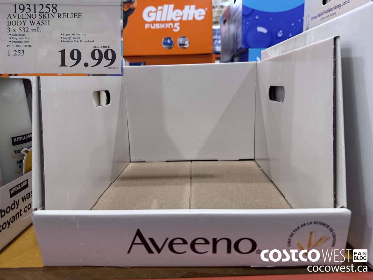 1931258 AVEENO SKIN RELIEF BODY WASH 3 X 532ML $19.99