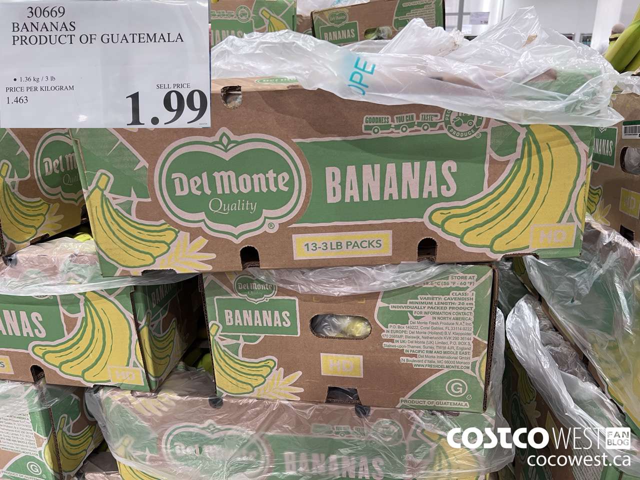 30669 BANANAS PRODUCT OF GUATEMALA $1.99