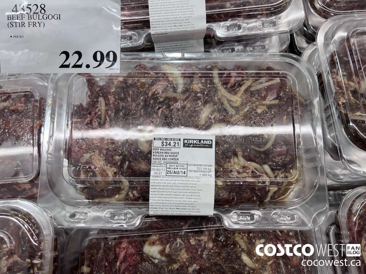 43528 BEEF BULGOGI (STIR FRY) $22.99