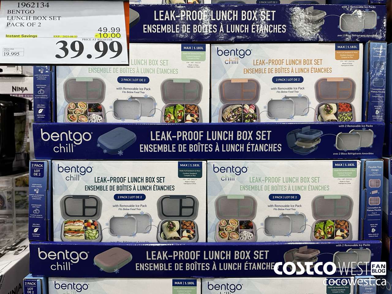 1962134 BENTGO LUNCH BOX SET PACK OF 2 ($10.00 INSTANT SAVINGS EXPIRES ON 2025-08-10) $39.99