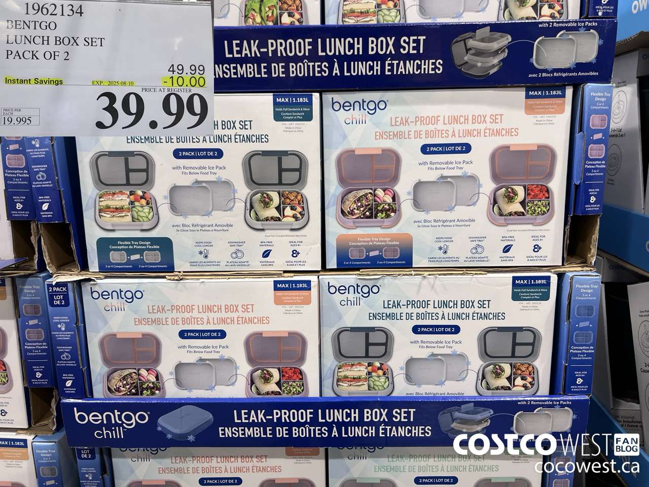1962134 BENTGO LUNCH BOX SET PACK OF 2 ($10.00 INSTANT SAVINGS EXPIRES ON 2025-08-10) $39.99