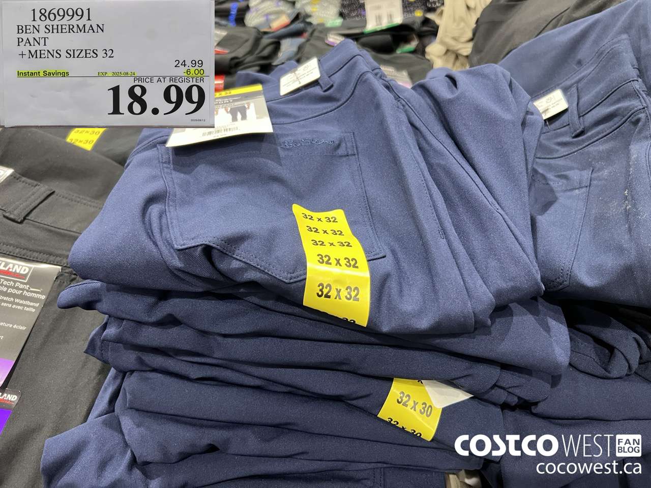 1869991 BEN SHERMAN PANT MENS SIZES 32 ($6.00 INSTANT SAVINGS EXPIRES ON 2025-08-24) $18.99