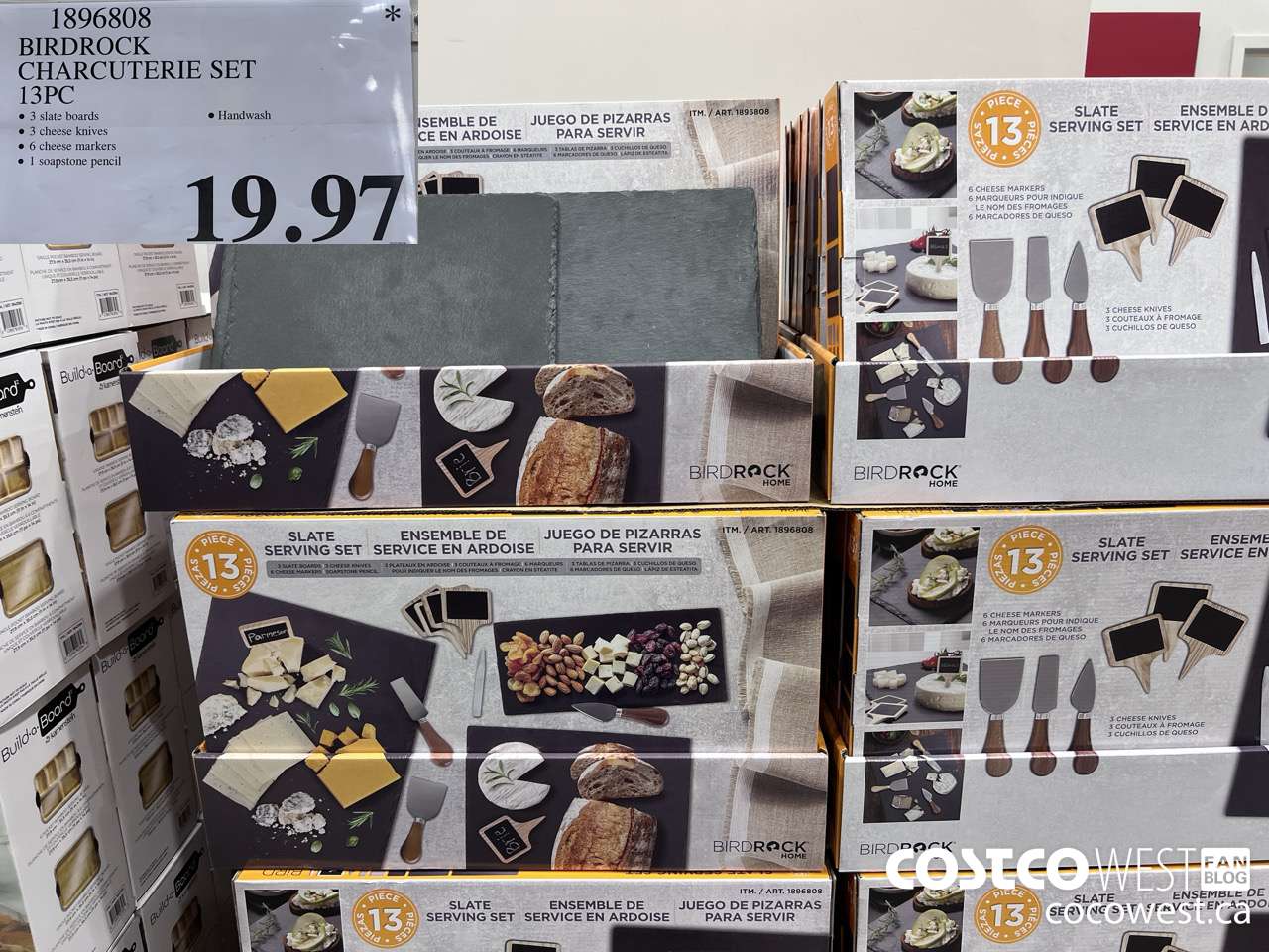 1896808 BIRDROCK CHARCUTERIE SET 13PC $19.97