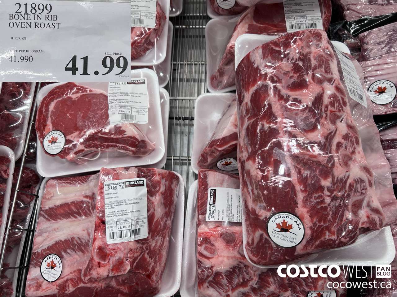 21899 BONE IN RIB OVEN ROAST $41.99