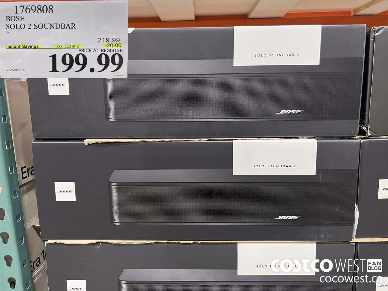 1769808 BOSE SOLO 2 SOUNDBAR ($20.00 INSTANT SAVINGS EXPIRES ON 2025-09-11) $199.99