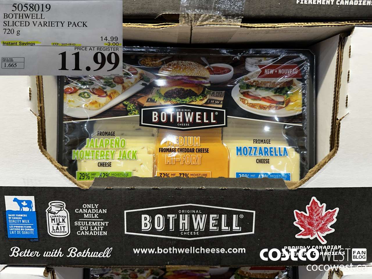 5058019 BOTHWELL SLICED VARIETY PACK 720 g ($3.00 INSTANT SAVINGS EXPIRES ON 2025-08-03) $11.99