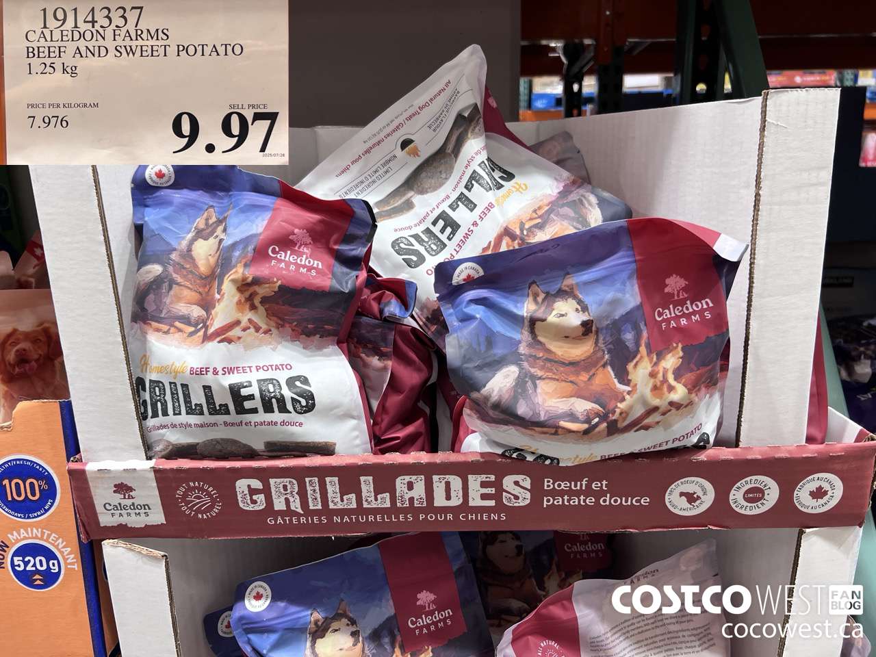 1914337 CALEDON FARMS BEEF AND SWEET POTATO 1.25KG $9.97