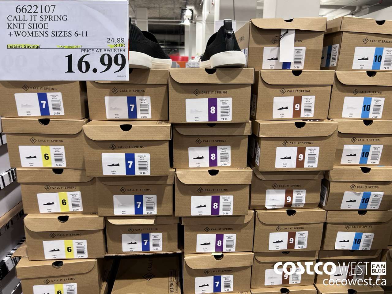 6622107 CALL IT SPRING KNIT SHOE WOMENS SIZES 6-11 ($8.00 INSTANT SAVINGS EXPIRES ON 2025-08-17) $16.99