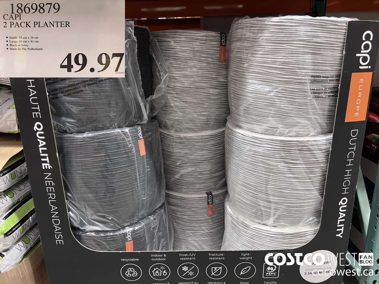 1869879 CAPI 2 PACK PLANTER $49.97