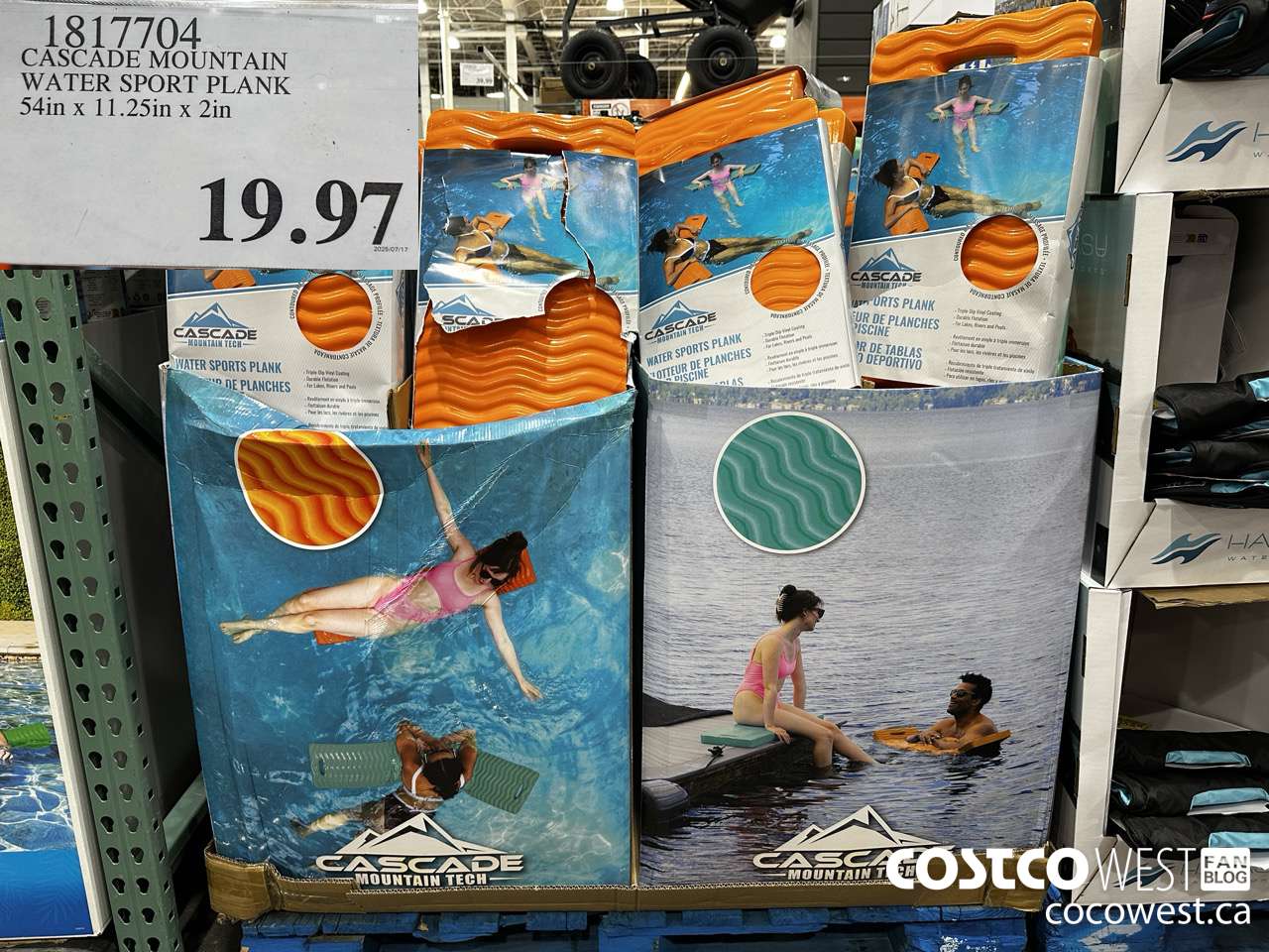 1817704 CASCADE MOUNTAIN WATER SPORT PLANK 54IN X 11.25IN X 2IN $19.97