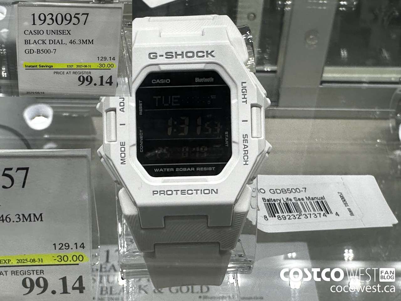 1930957 CASIO UNISEX BLACK DIAL 46.3MM GD-B500-7 ($30.00 INSTANT SAVINGS EXPIRES ON 2025-08-31) $99.14