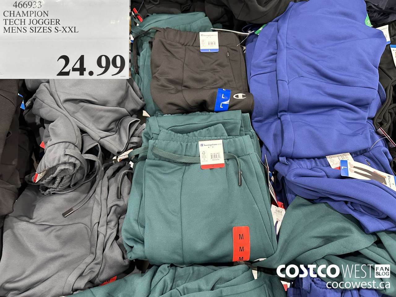 466933 CHAMPION TECH JOGGER MENS SIZES S-XXL $24.99