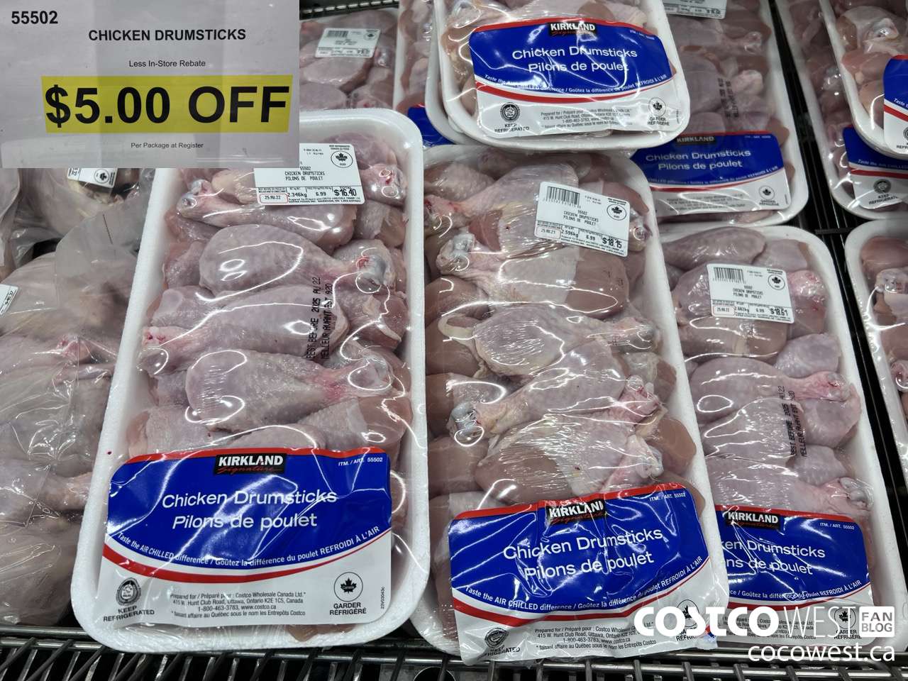 55502 CHICKEN DRUMSTICKS ($5.00 INSTANT SAVINGS)