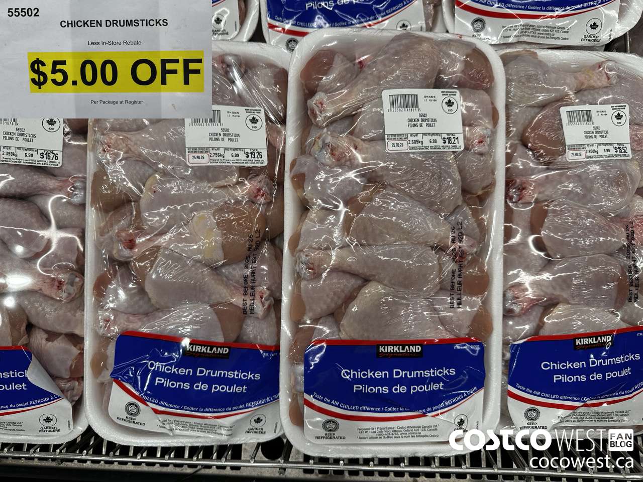 55502 CHICKEN DRUMSTICKS ($5.00 INSTANT SAVINGS)