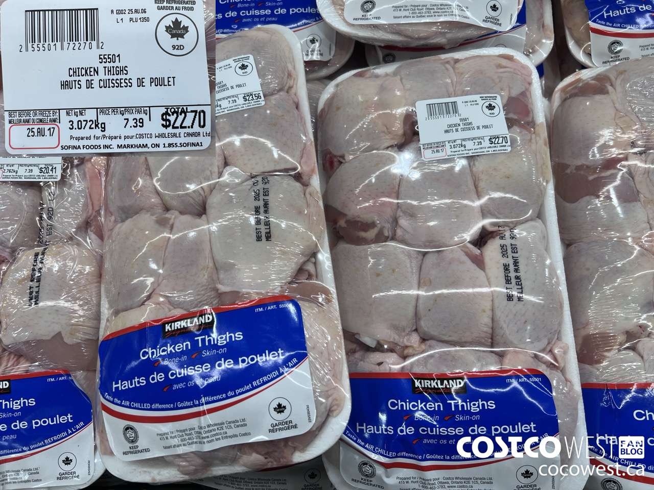 55501 CHICKEN THIGHS $7.39