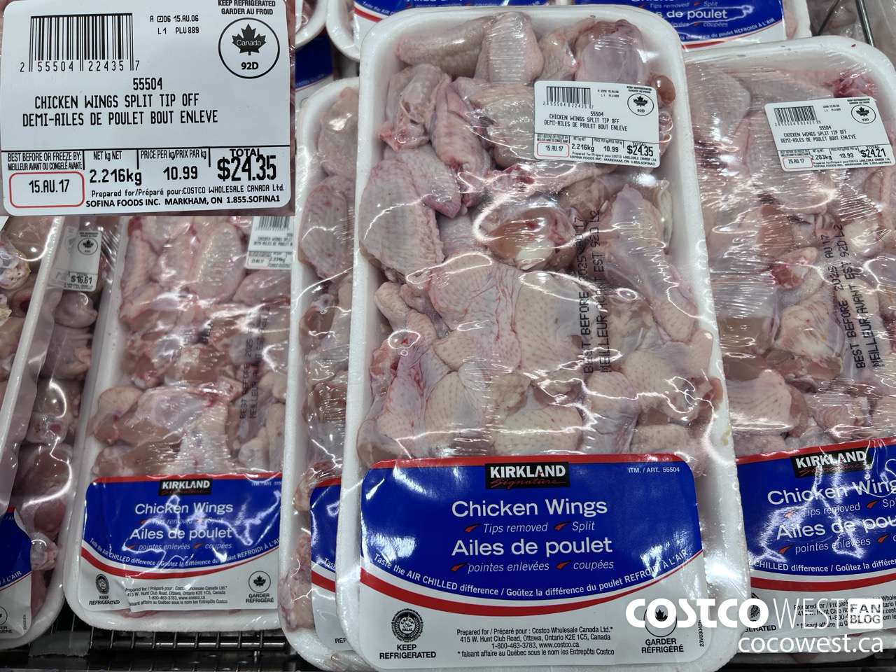 55504 CHICKEN WINGS SPLIT TIP OFF $10.99