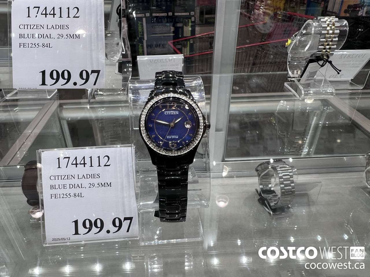 1744112 CITIZEN LADIES BLUE DIAL, 29.5MM FE1255-84L $199.97