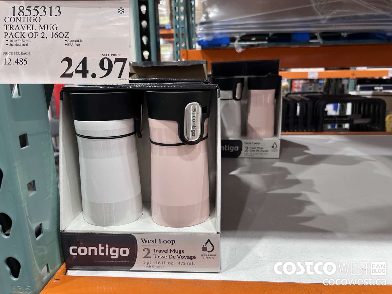 1855313 CONTIGO TRAVEL MUG PACK OF 2 $24.97