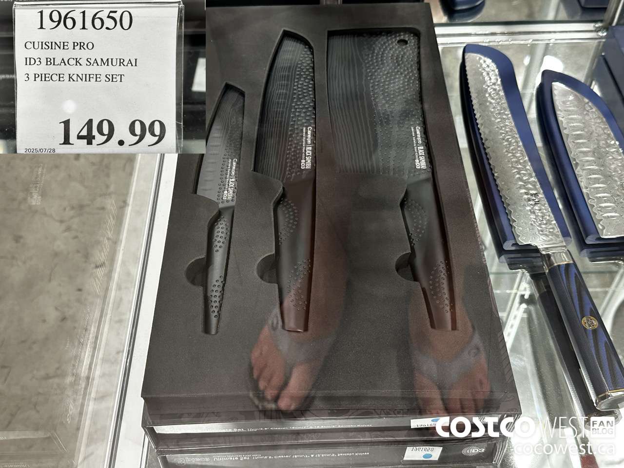 1961650 CUISINE PRO ID3 BLACK SAMURAI 3 PIECE KNIFE SET $149.99