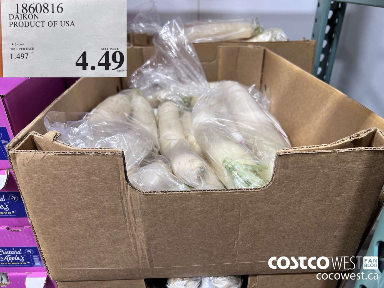 1860816 DAIKON PRODUCT OF USA $4.49