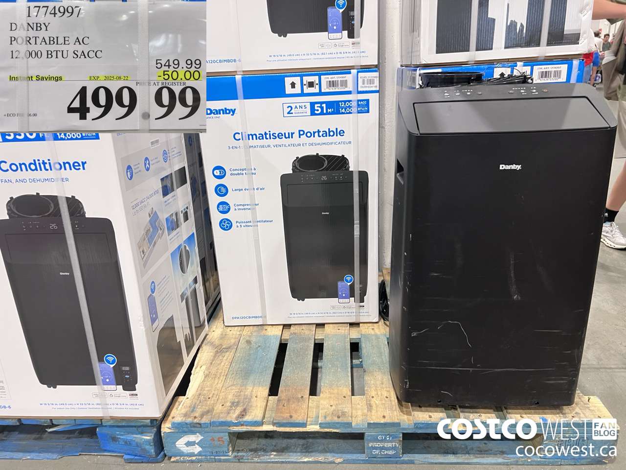 1774997 DANBY 3 IN 1 PORTABLE AC 12,000 BTU SACC ($50.00 INSTANT SAVINGS EXPIRES ON 2025-08-22) $499.99