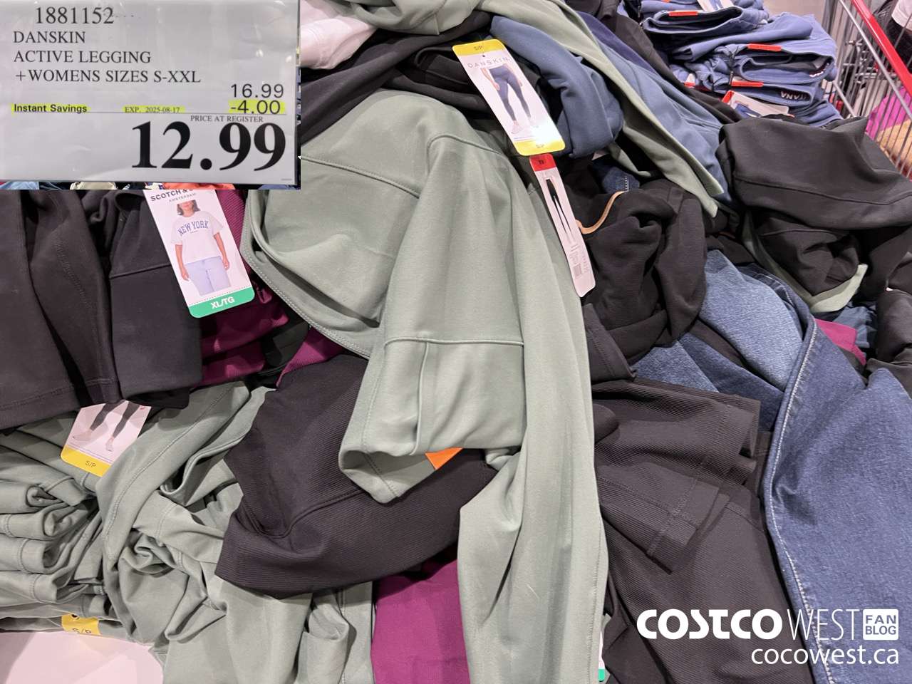 1881152 DANSKIN ACTIVE LEGGING WOMENS SIZES S-XXL ($4.00 INSTANT SAVINGS EXPIRES ON 2025-08-17) $12.99