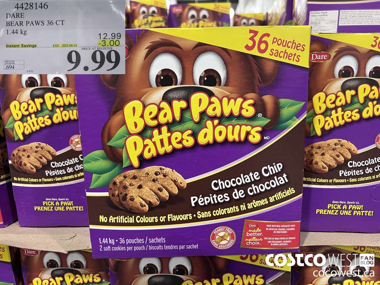 4428146 DARE BEAR PAWS 1.44 kg ($3.00 INSTANT SAVINGS EXPIRES ON 2025-09-14) $9.99