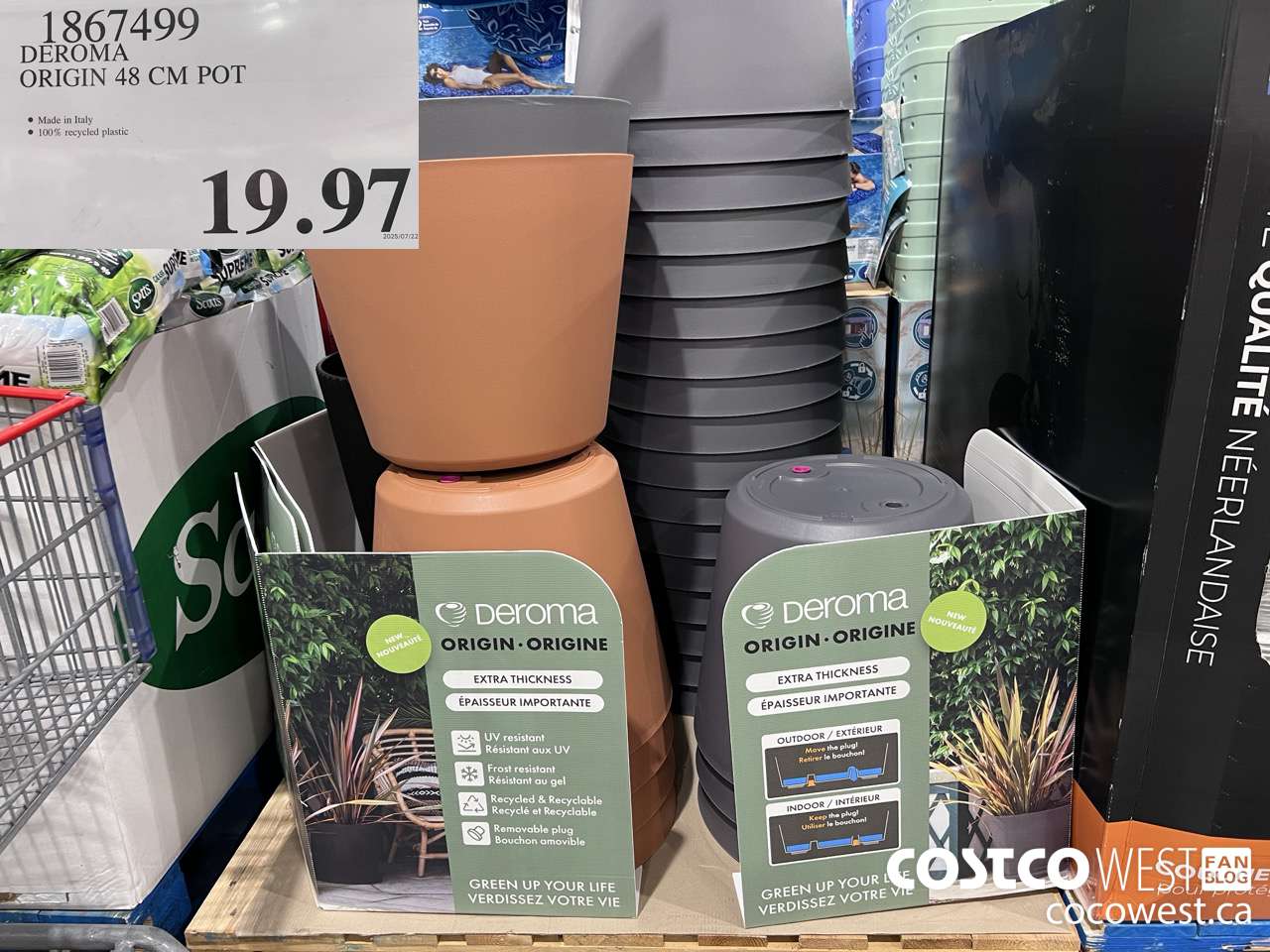 1867499 DEROMA ORIGIN 48 CM POT $19.97