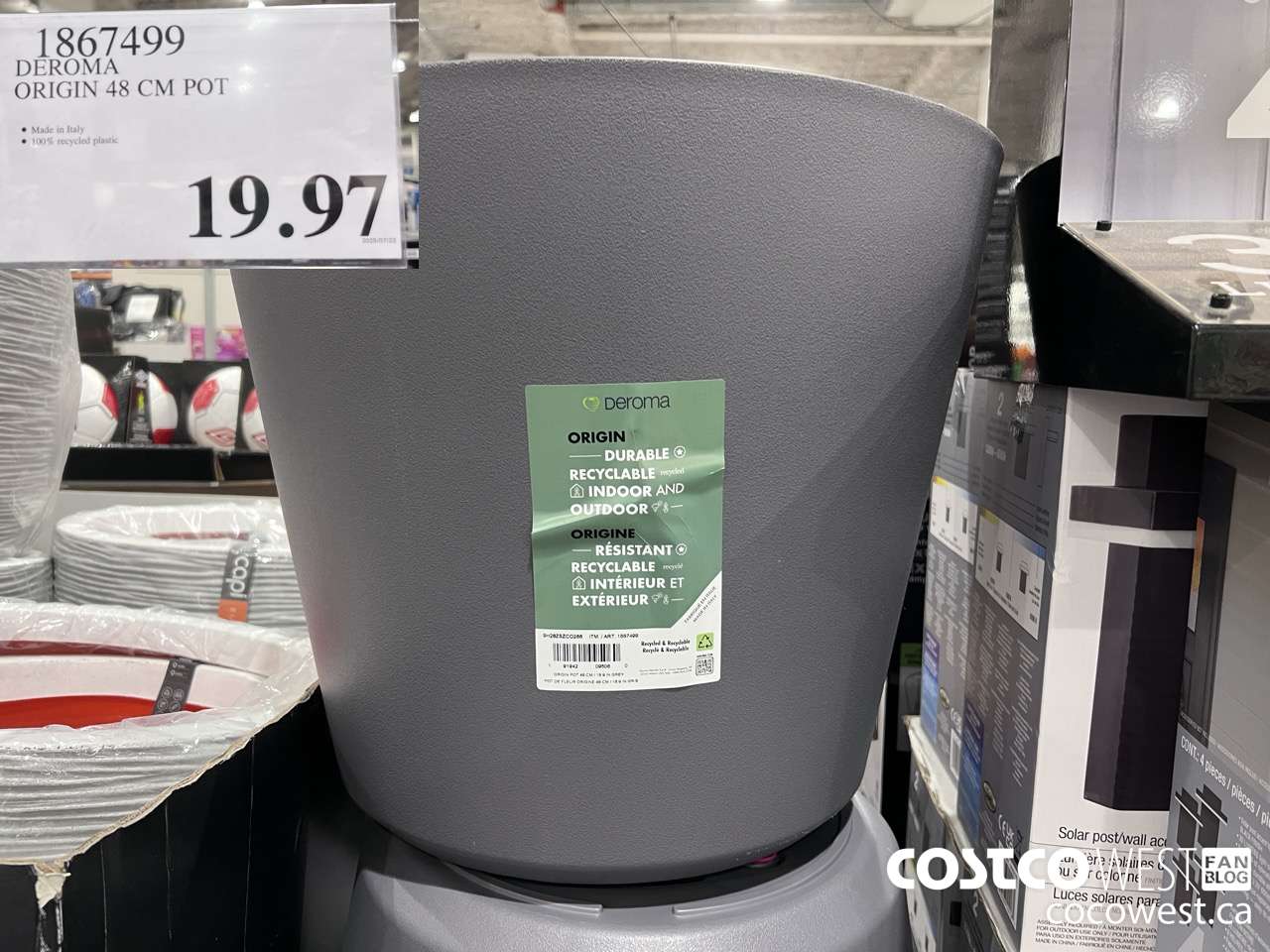 1867499 DEROMA ORIGIN 48 CM POT $19.97