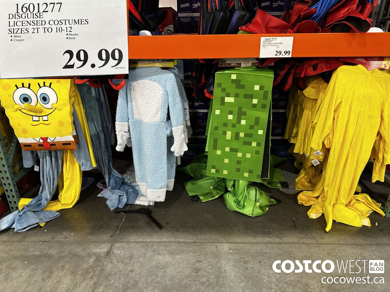 1601277 DISGUISE LICENSED COSTUMES SIZES 2T TO 10-12 $29.99