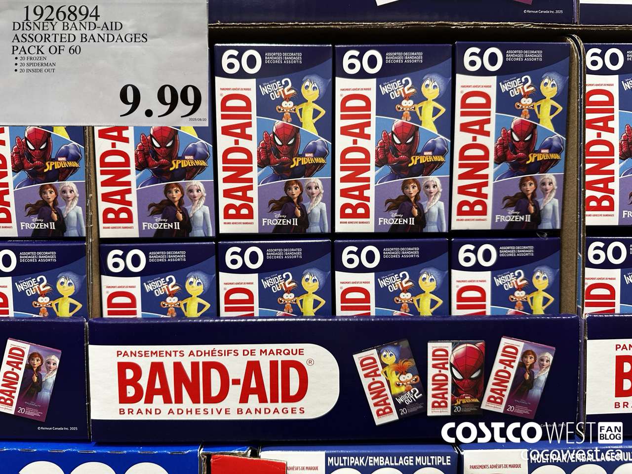 1926894 DISNEY BAND-AID ASSORTED BANDAGES PACK OF 60 $9.99
