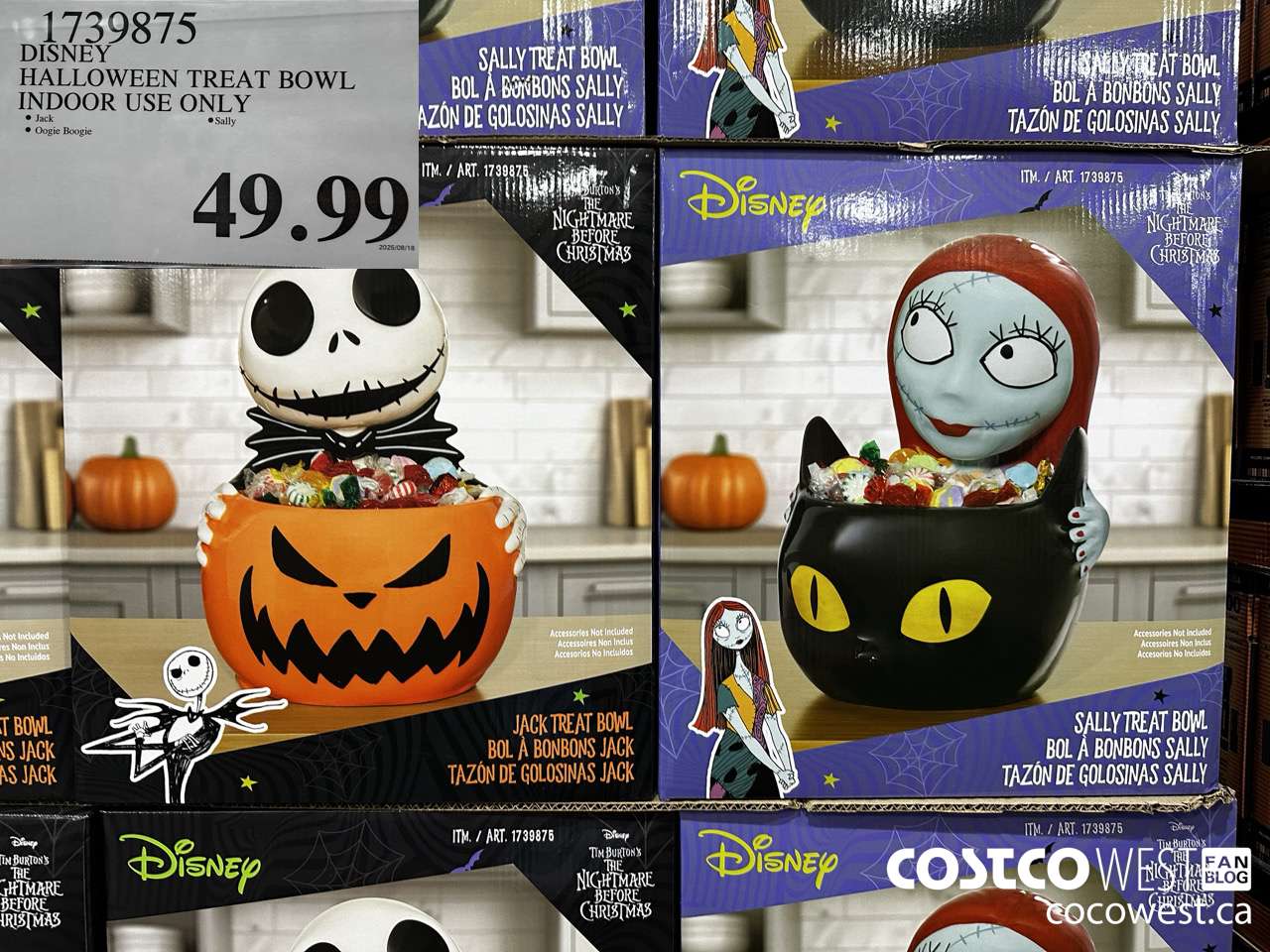 1739875 DISNEY HALLOWEEN TREAT BOWL INDOOR USE ONLY $49.99