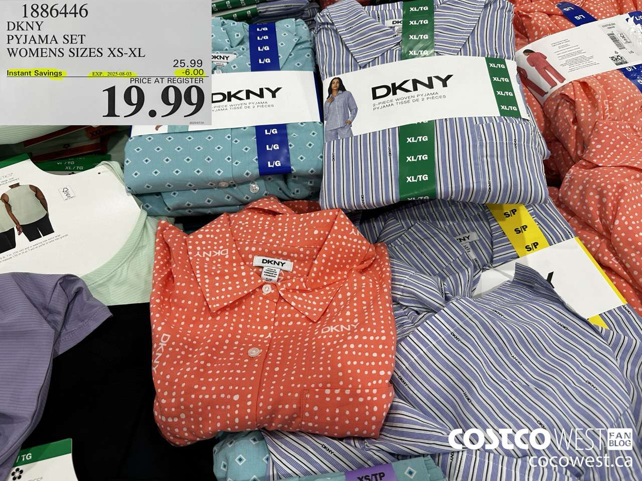 1886446 DKNY PYJAMA SET WOMENS SIZES XS-XL  ($6.00 INSTANT SAVINGS EXPIRES ON 2025-08-03) $19.99