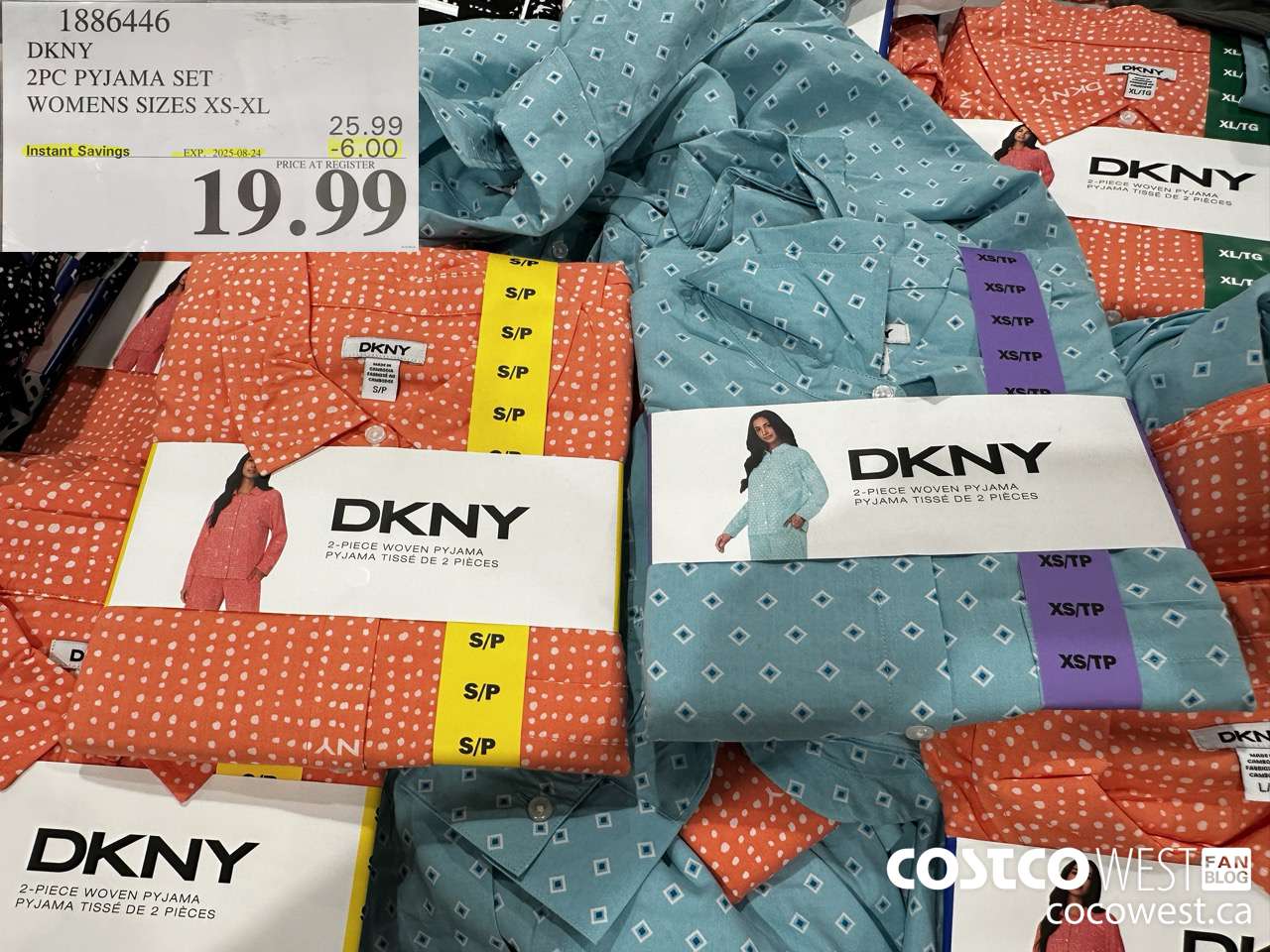 1886446 DKNY PYJAMA SET WOMENS SIZES XS-XL  ($6.00 INSTANT SAVINGS EXPIRES ON 2025-08-24) $19.99