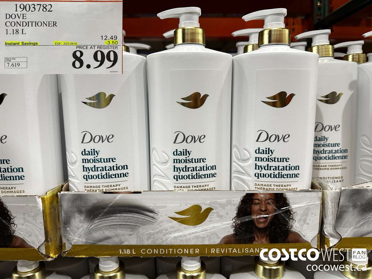 1903782 DOVE CONDITIONER 1.18L ($3.50 INSTANT SAVINGS EXPIRES ON 2025-08-03) $8.99