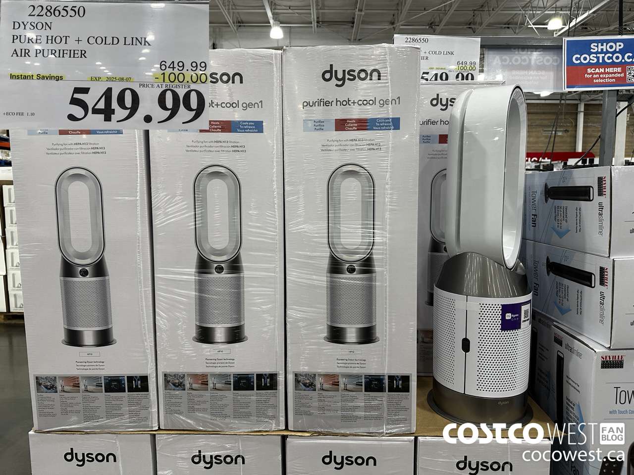 2286550 DYSON PURE HOT + COLD LINK AIR PURIFIER ($100.00 INSTANT SAVINGS EXPIRES ON 2025-08-07) $549.99