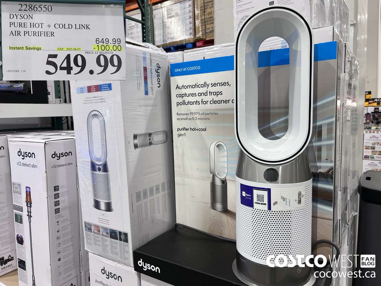 2286550 DYSON PURE HOT + COLD LINK AIR PURIFIER ($100.00 INSTANT SAVINGS EXPIRES ON 2025-08-07) $549.99