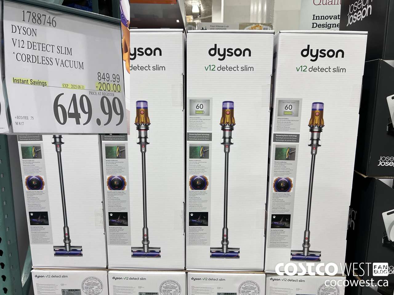 1788746 DYSON V12 DETECT SLIM STICK VAC ($200.00 INSTANT SAVINGS EXPIRES ON 2025-08-31) $649.99