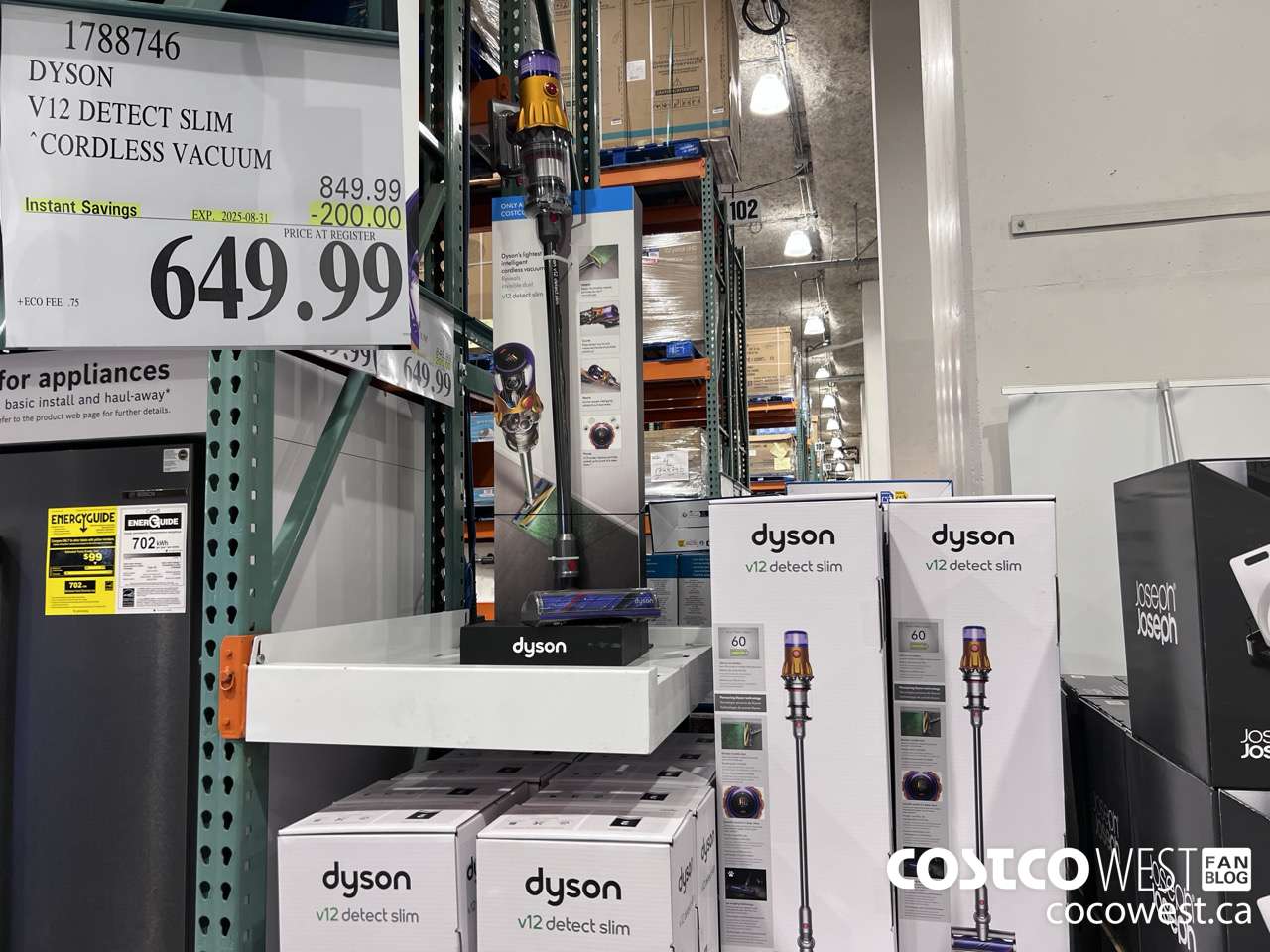 1788746 DYSON V12 DETECT SLIM STICK VAC ($200.00 INSTANT SAVINGS EXPIRES ON 2025-08-31) $649.99