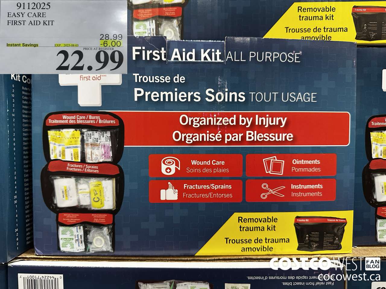 9112025 EASY CARE FIRST AID KIT ($6.00 INSTANT SAVINGS EXPIRES ON 2025-08-03) $22.99