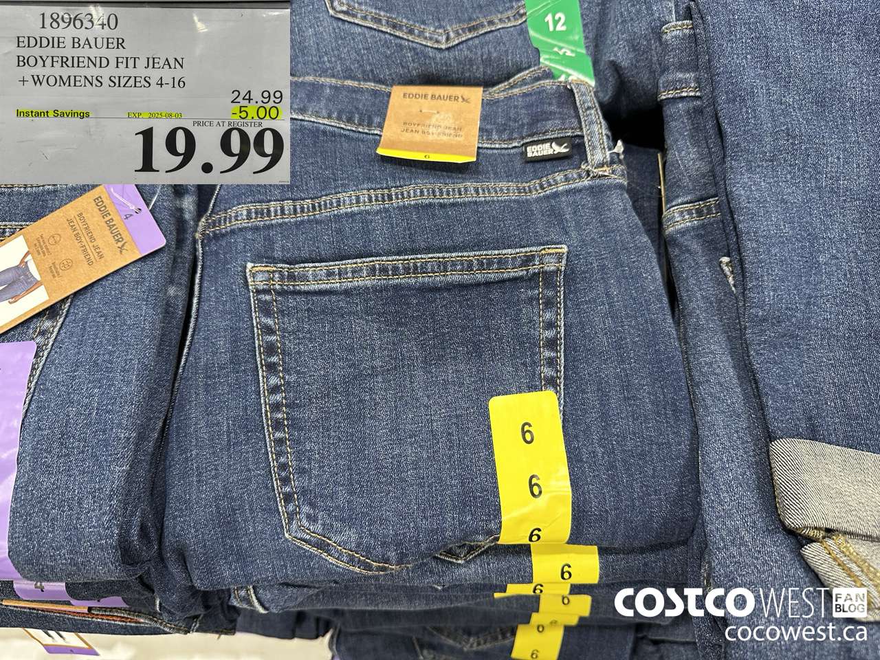 1896340 EDDIE BAUER BOYFRIEND FIT JEAN WOMENS SIZES 4-16 ($5.00 INSTANT SAVINGS EXPIRES ON 2025-08-03) $19.99