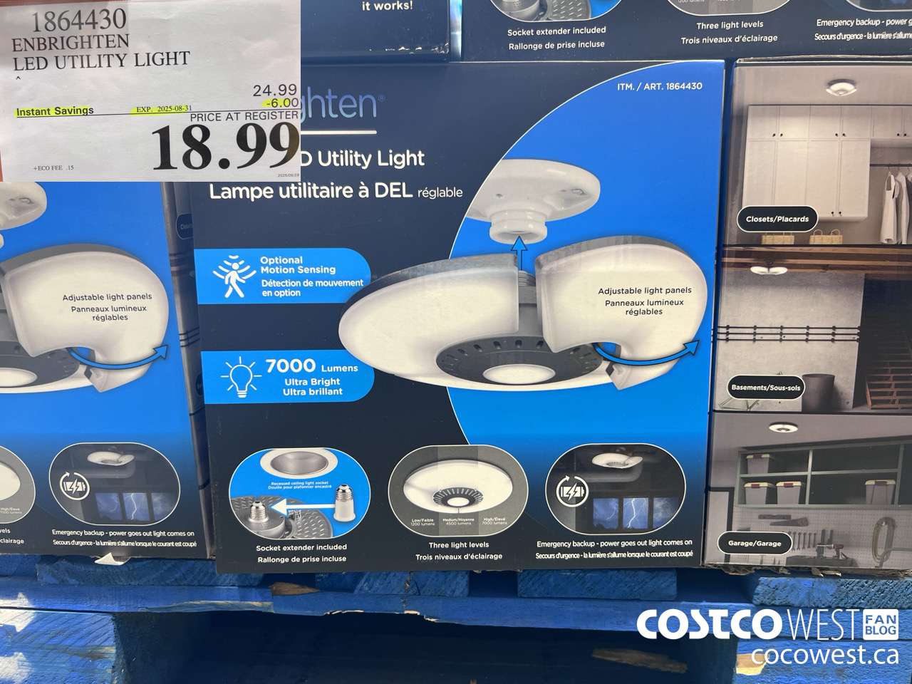 1864430 ENBRIGHTEN LED UTILITY LIGHT ($6.00 INSTANT SAVINGS EXPIRES ON 2025-08-31) $18.99