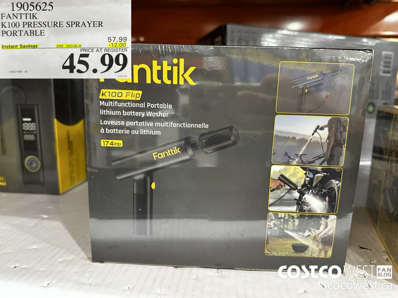 1905625 FANTTIK K100 PRESSURE SPRAYER PORTABLE ($12.00 INSTANT SAVINGS EXPIRES ON 2025-08-10) $45.99