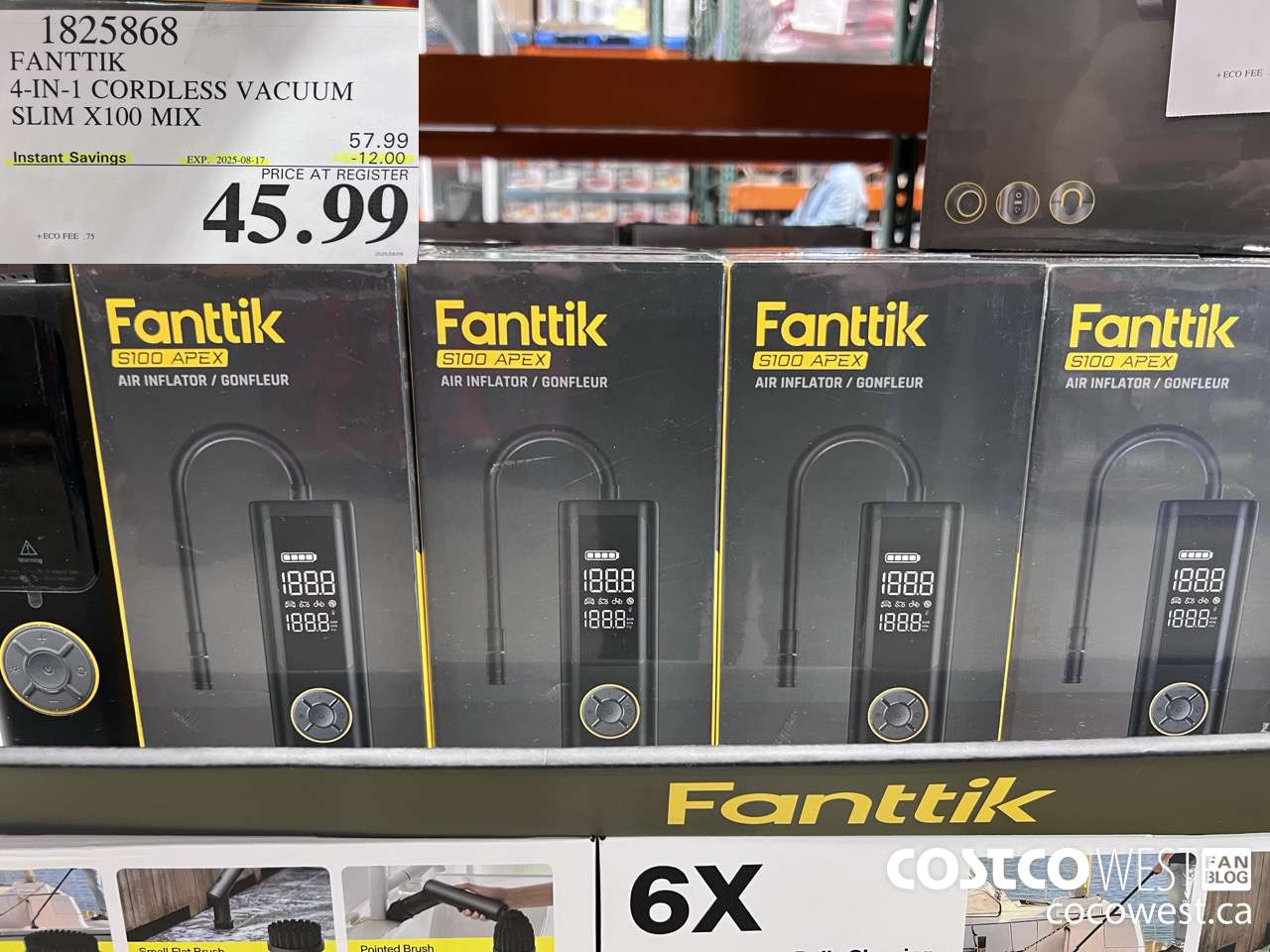 1825868 FANTTIK X100 4-IN-1 CORDLESS VACUUM ($12.00 INSTANT SAVINGS EXPIRES ON 2025-08-17) $45.99