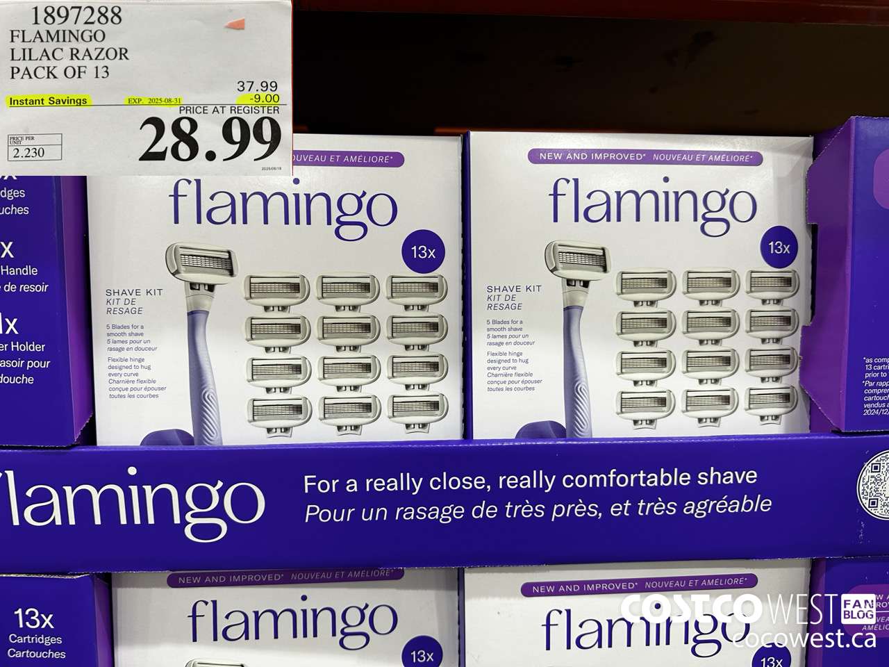 1897288 FLAMINGO LILAC RAZOR PACK OF 13 ($9.00 INSTANT SAVINGS EXPIRES ON 2025-08-31) $28.99