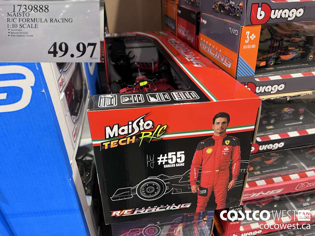 1739888 FORMULA ONE 1:10 RACE CAR RC ASSORTMENT $49.97